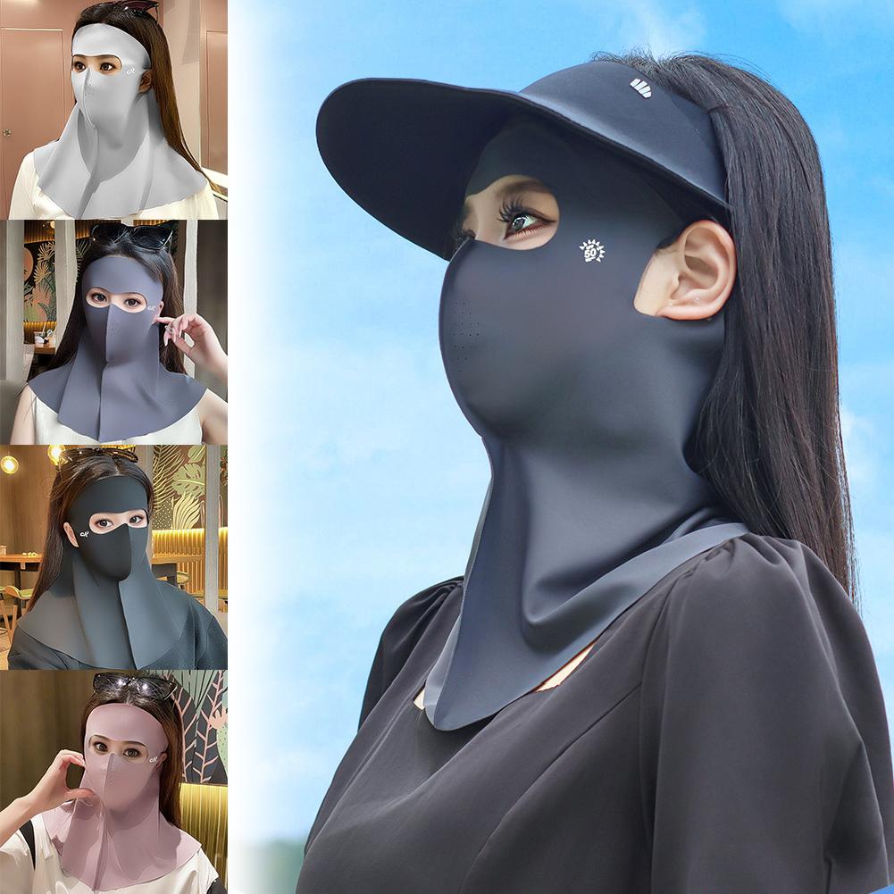 Neck Warmer Balaclava - Full Face Neck Gaiter Ice Silk