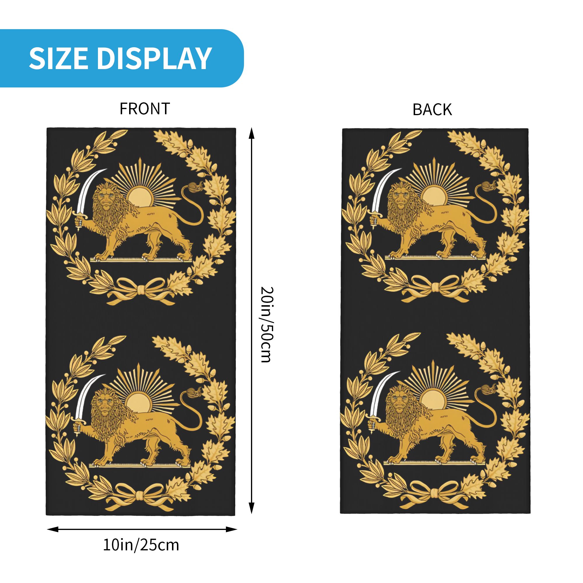 Lion and Sun Emblem of Persia  - огляд і ціна Neck Warmer Balaclava