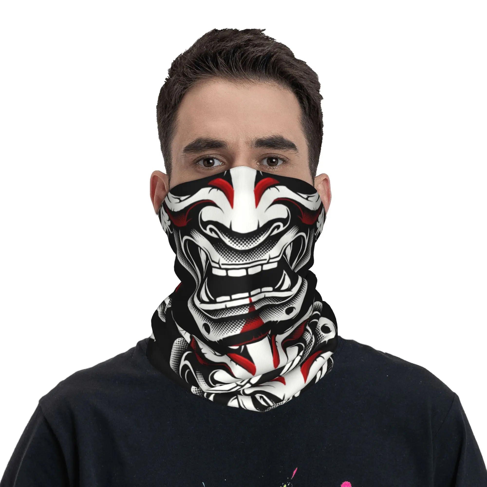 New White Red Okami Kitsune Ka - огляд і ціна Neck Warmer Balaclava