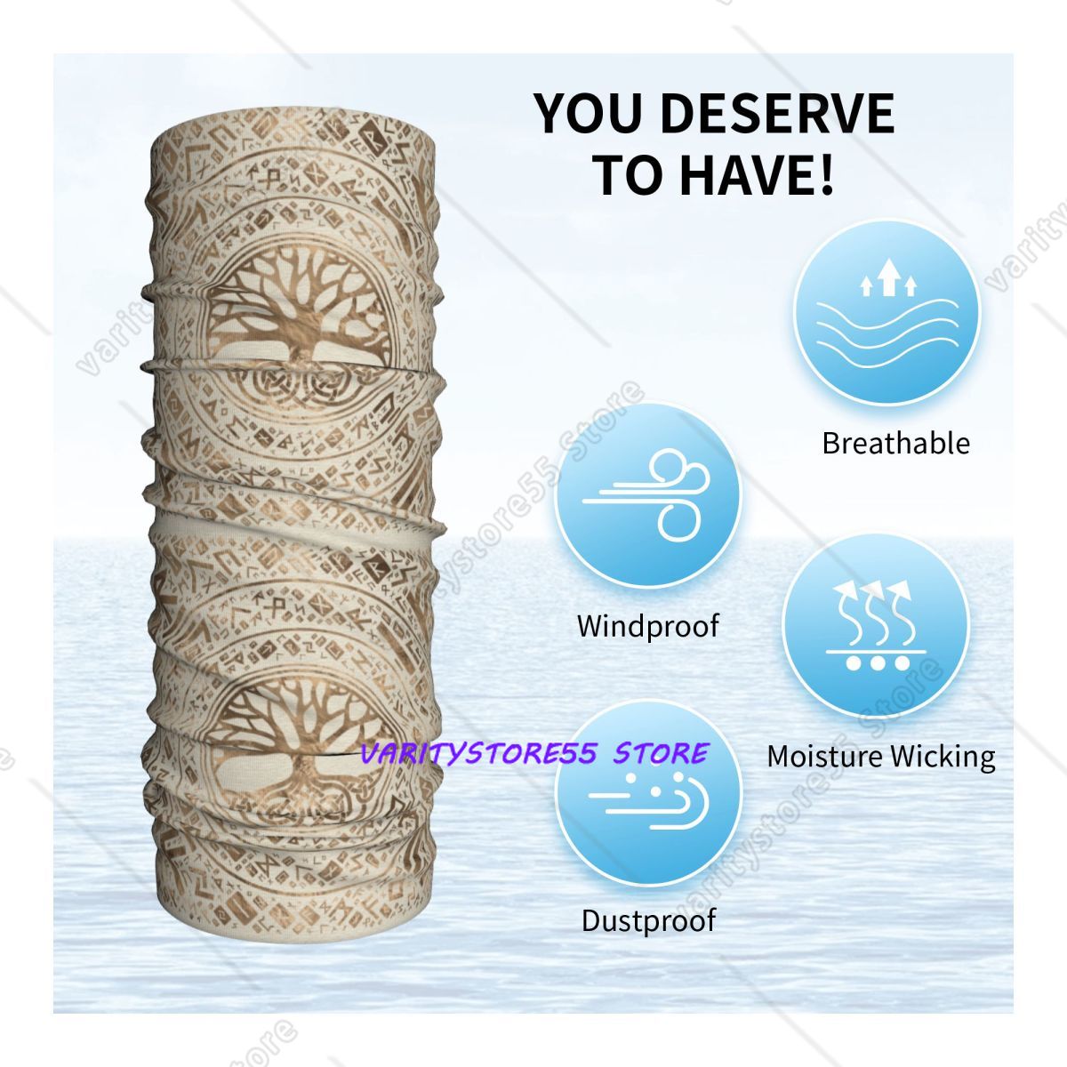 Custom Tree Of Life Viking Ygg - огляд і ціна Neck Warmer Balaclava