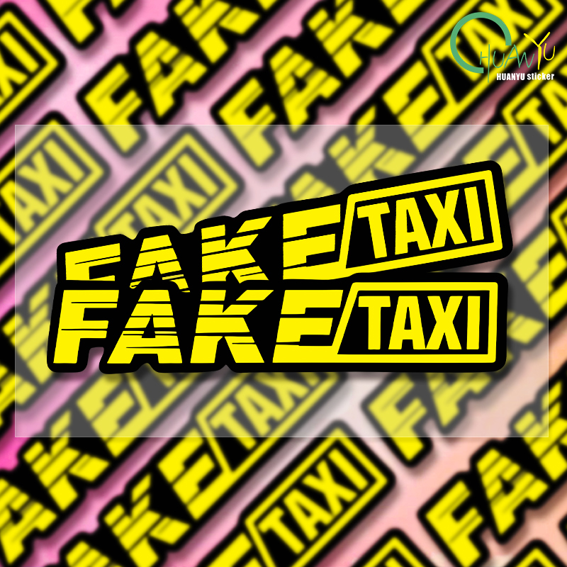 Yellow Fake Taxi Logo Pvc Wate - огляд і ціна Motorcycle Gear Logo