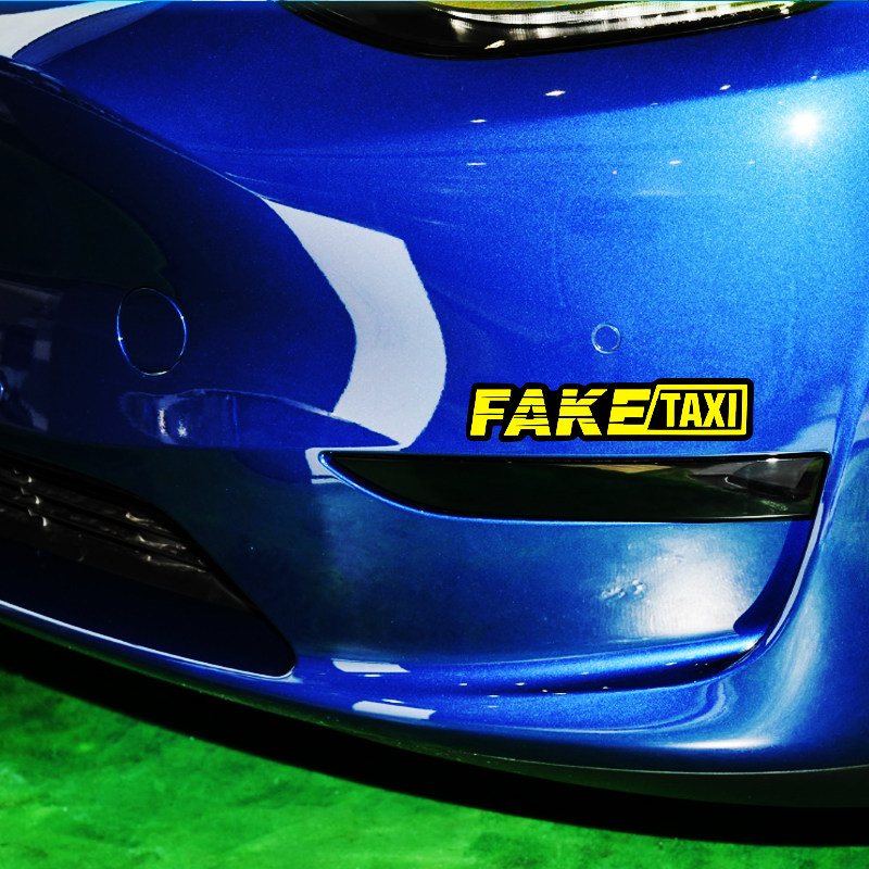 Yellow Fake Taxi Logo Pvc Wate - огляд і ціна Motorcycle Gear Logo