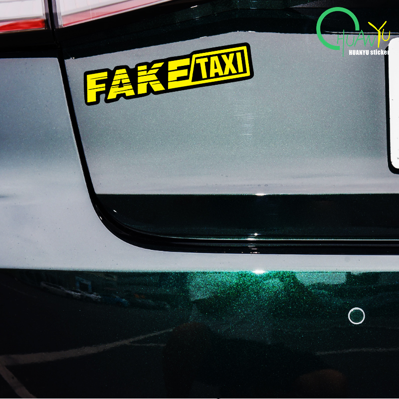 Yellow Fake Taxi Logo Pvc Wate - огляд і ціна Motorcycle Gear Logo