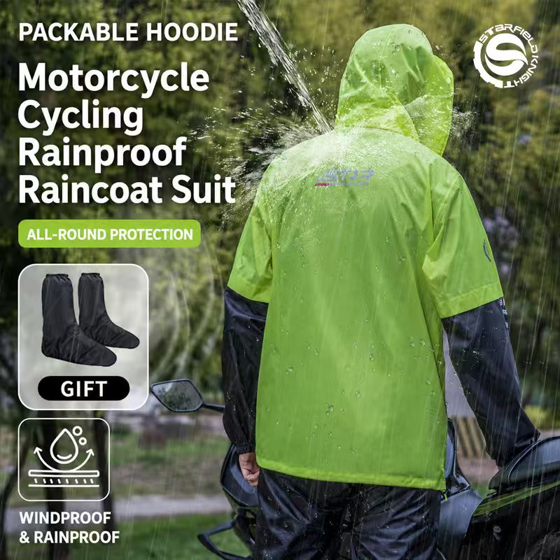 SFK Motorcycle Riding Raincoat - огляд і ціна Motorcycle Gear Logo